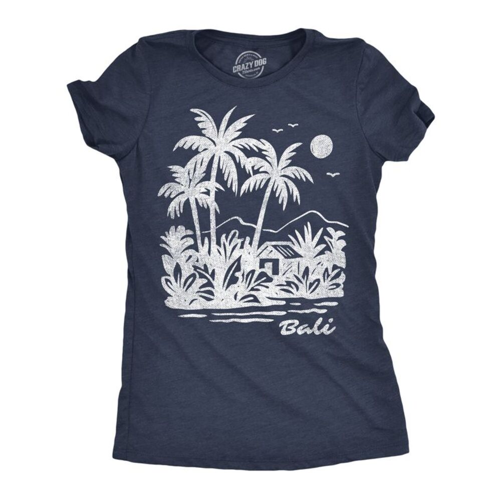 Womens Funny T Shirts Bali Beach Awesome Vacation Tee For Ladies